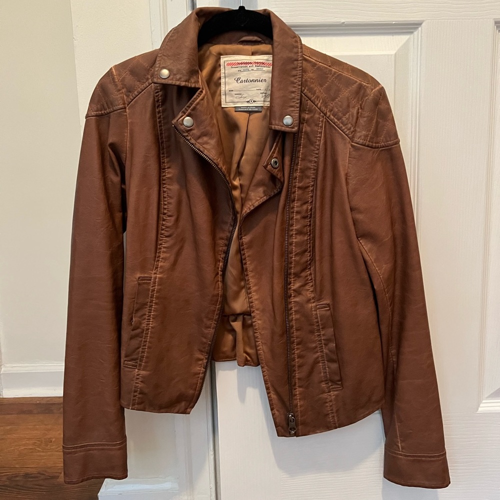 Faux leather jacket